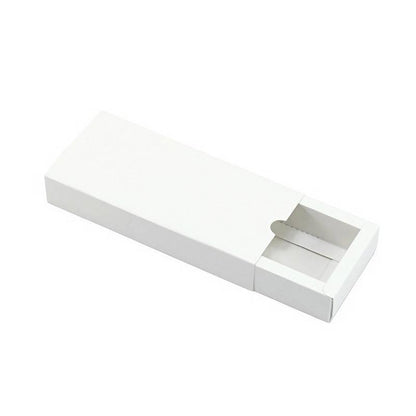 100PCS DIY Paper Box Drawer Type Jewelry Packing Box Tea Gift Cosmetics White - 12*9*3.3cm