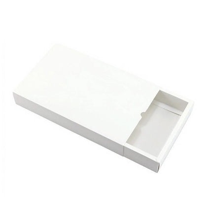 100PCS DIY Paper Box Drawer Type Jewelry Packing Box Tea Gift Cosmetics White - 17*8*3.5cm