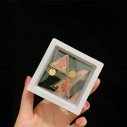 10pcs Transparent PE Film Display Box Jewelry Packaging Storage Box Container - 7-18-2-White
