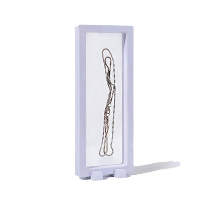 10pcs Transparent PE Film Display Box Jewelry Packaging Storage Box Container - 7-18-2-White