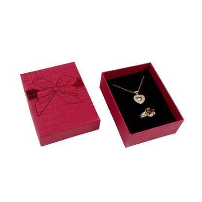 32pcs Jewelry Storage Box Necklace Pendant Ring Organizer Gift Packaging - Blue