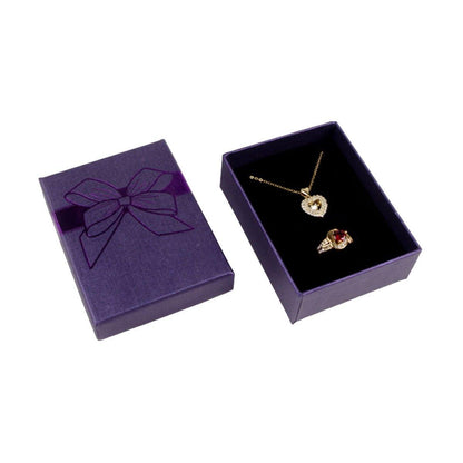 32pcs Jewelry Storage Box Necklace Pendant Ring Organizer Gift Packaging - Blue