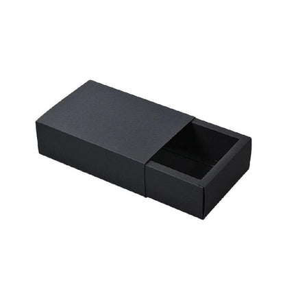 25X Black Kraft Paper Drawer Jewelry Package Necklace Bracelet Gift Package box - 12*12*5-25pcs