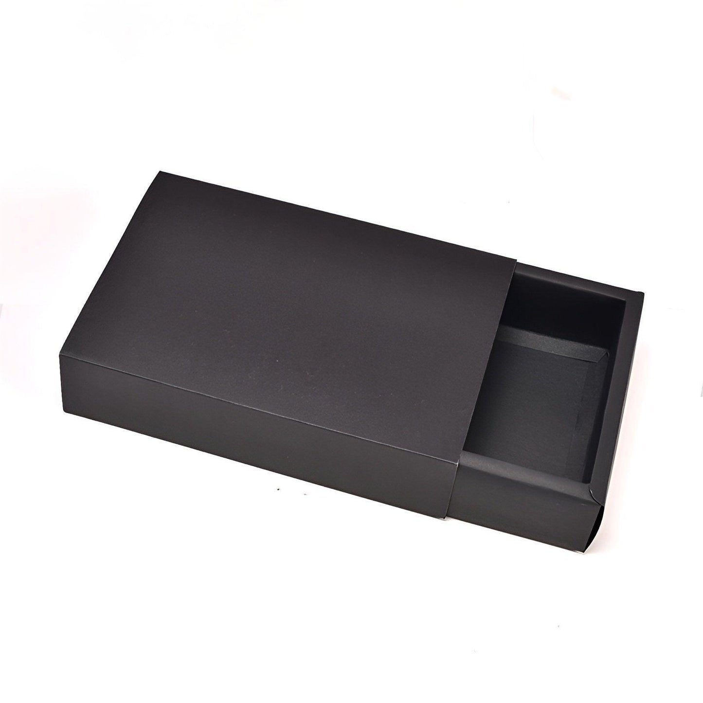 25X Black Kraft Paper Drawer Jewelry Package Necklace Bracelet Gift Package box - 12*12*5-25pcs