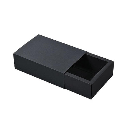 25X Black Kraft Paper Drawer Jewelry Package Necklace Bracelet Gift Package box - 12*12*5-25pcs