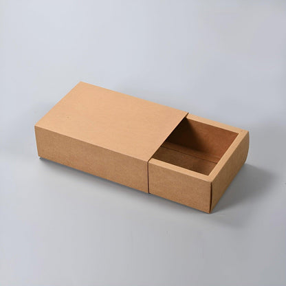 Kraft Paper Drawer Box Packaging Gift Storage Organiser Small Kraft Boxes - 18x11x4cm