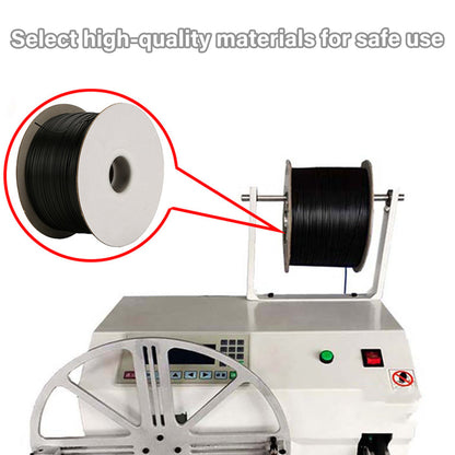 1000M Coiled Tie Wire Elliptical Binding Wire Garden Plant Cable Roll for Home - Black