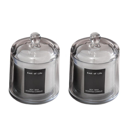 2Pcs Smokeless Glass Aromatherapy Candles Scented Gift Set for Relaxation - Velvet Rose