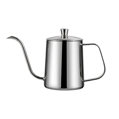 Hand Drip Coffee Pot Stainless Steel Fine Spout Hanging Ear Filter Cup Kettle - Black