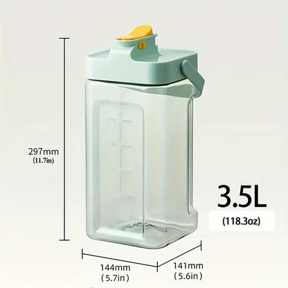 Large Capacity 3.5L Cold Water Kettle Home Use Beverage Dispenser Jug Mug - White