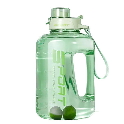 Large Capacity Water Cup Fitness Sports Water Bottle for Gym Outdoor Activities - White