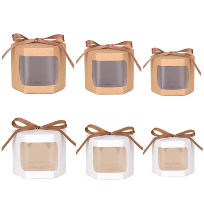 20PCS Small Gift Box Candy Storage Box Party Favor Treat Packaging Recyclable - Kraft-L