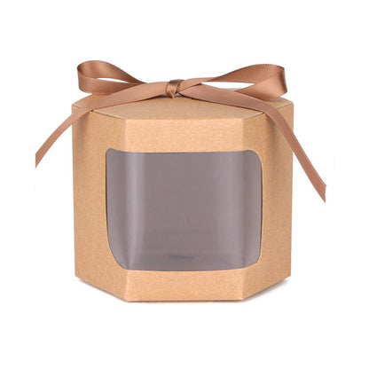 20PCS Small Gift Box Candy Storage Box Party Favor Treat Packaging Recyclable - Kraft-L