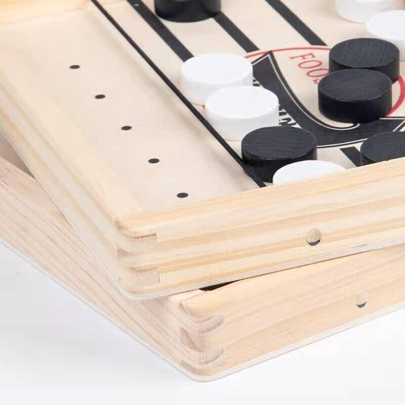 Fast Sling Puck Table Hockey Game Board for Family Party 2 Player Toy Set - L (54X29.5CM)