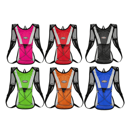 Hiking Camping Cycling Running Hydration Pack Backpack Bag + 2L Water Bladder Au - Pink