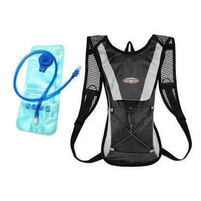 Hiking Camping Cycling Running Hydration Pack Backpack Bag + 2L Water Bladder Au - Pink