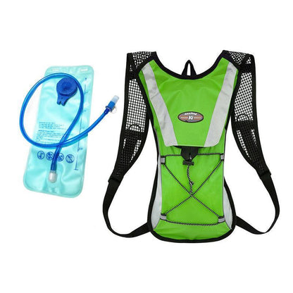 Hiking Camping Cycling Running Hydration Pack Backpack Bag + 2L Water Bladder Au - Pink