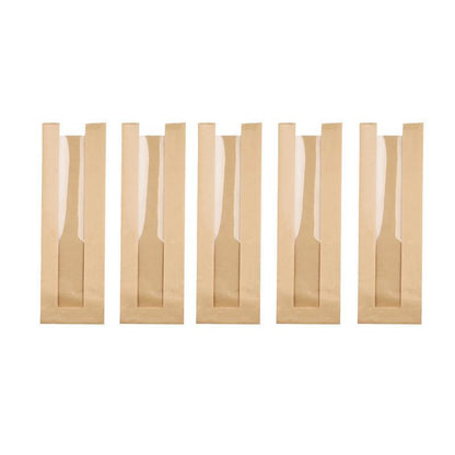 200PCS Transparent Food Greaseproof Bags French Bread Baguette Packaging Pouc - 35X11CM