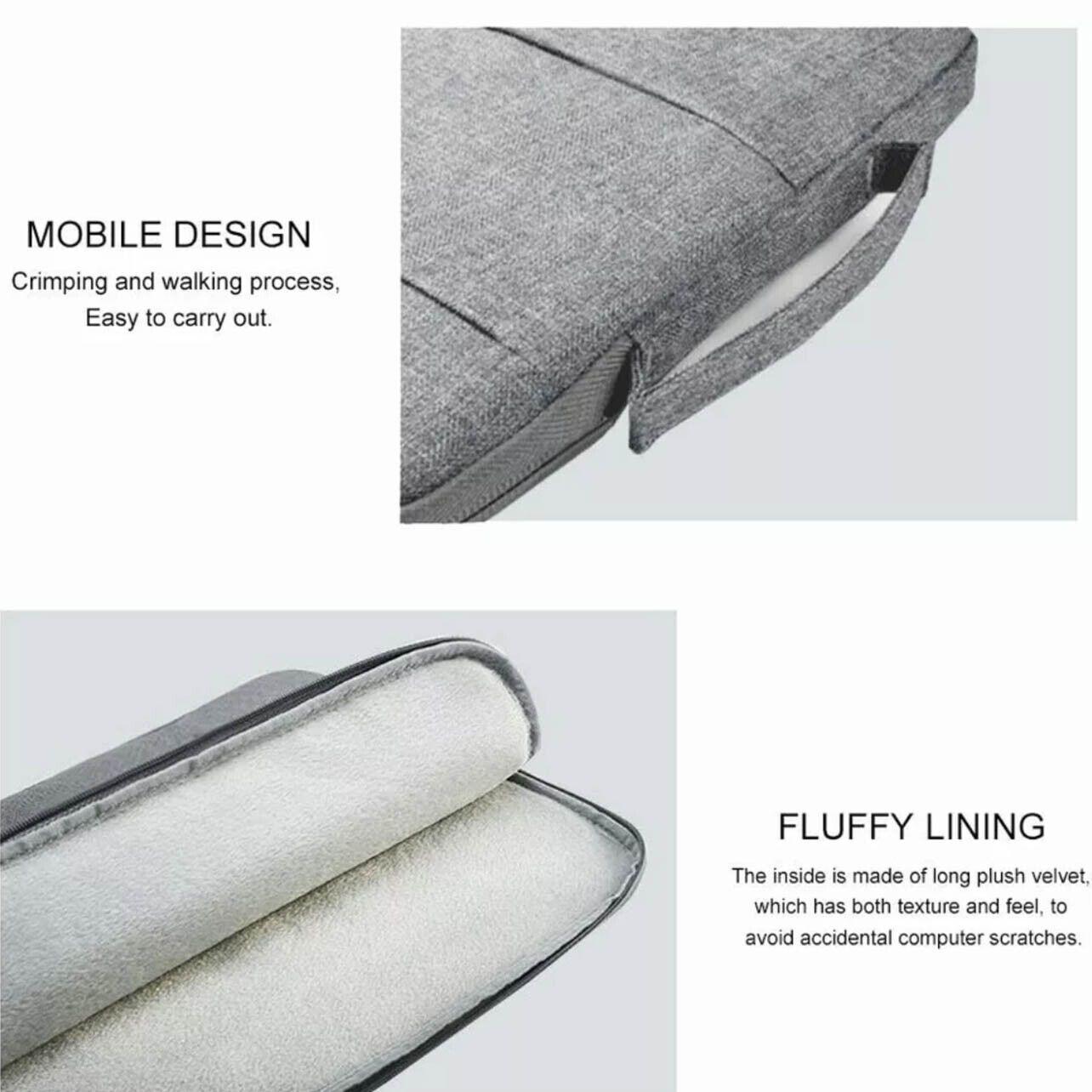 Laptop Sleeve Travel Bag Carry Case For MacBook Air Pro 14.1”-15.4” - Black