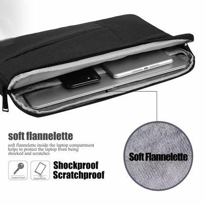 Laptop Sleeve Travel Bag Carry Case For Macbook Air Pro 15.6" - Light Grey