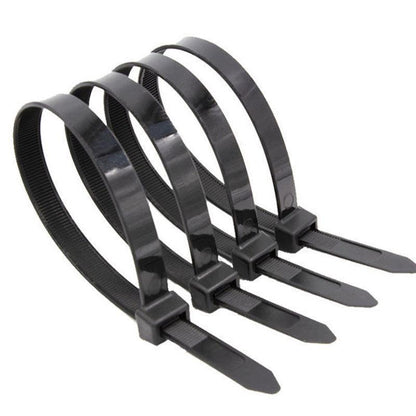 50X Cable Ties Zip Ties Nylon Uv Stabilised Black Cable Tie - 10*1200mm White