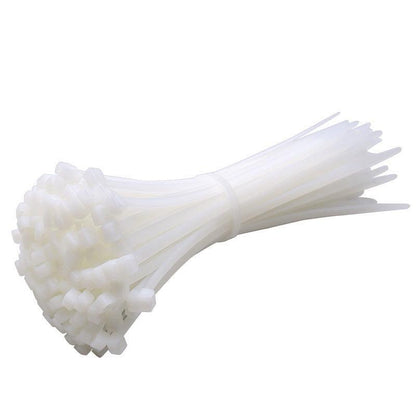 50X Cable Ties Zip Ties Nylon Uv Stabilised Black Cable Tie - 10*1200mm White