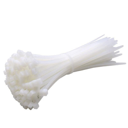 100X Cable Ties Zip Ties Nylon UV Stabilised Bulk White Cable Ties - 10*500mm White