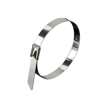 100x Stainless Steel Cable Ties SS304 Marine Grade Zip Strap Locking Wrap 100-800mm - 7.9*150mm