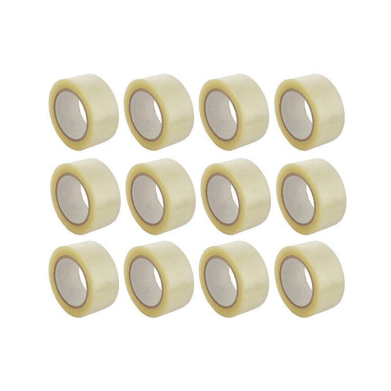 Clear Packing Tape 48mm x 100m for Carton Sealing 6 to 48 Rolls - 6 Rolls