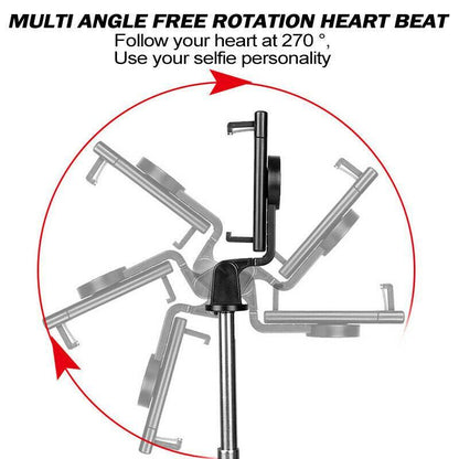 Wireless Bluetooth Selfie Stick Tripod with Remote Control for Phones 6 in 1