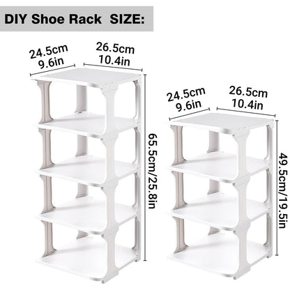 4/5Tier Shoe Rack Organizer Shelf Space Saving Storage Stand For Entryway Home - 5-Tier