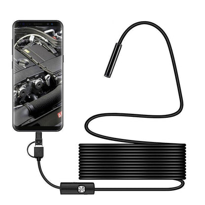 Waterproof Hd Endoscope Usb Type-C Borescope Inspection Snake Camera For Android - 10M