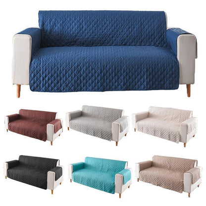 190x195cm Seater Pet Sofa Protector Cover Quilted Couch Covers Lounge Slipcover - Grey