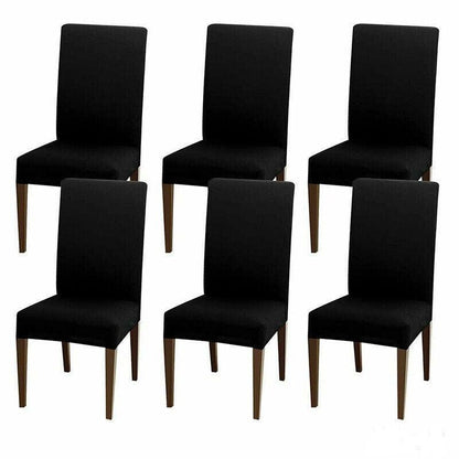 6X Stretch Chair Cover Seat Covers Spandex Washable Banquet Wedding Party Decora - Brown