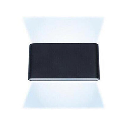 LED Wall Light IP65 Waterproof Modern Up Down Outdoor Indoor Sconce Lamp - Wall Light-Black-Cool