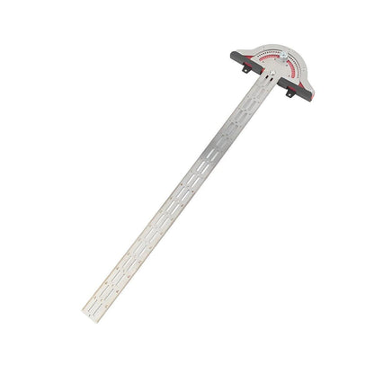 Woodworking Edge Ruler Protractor Angle Measuring Tool Carpenter - 15 inch