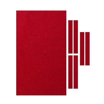 7Pcs Billiard Snooker Pool Table Cover Cloth W/ Felt Strip Heavy Duty 9FT - Red