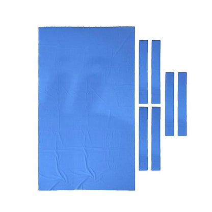 7Pcs Billiard Snooker Pool Table Cover Cloth W/ Felt Strip Heavy Duty 9FT - Red