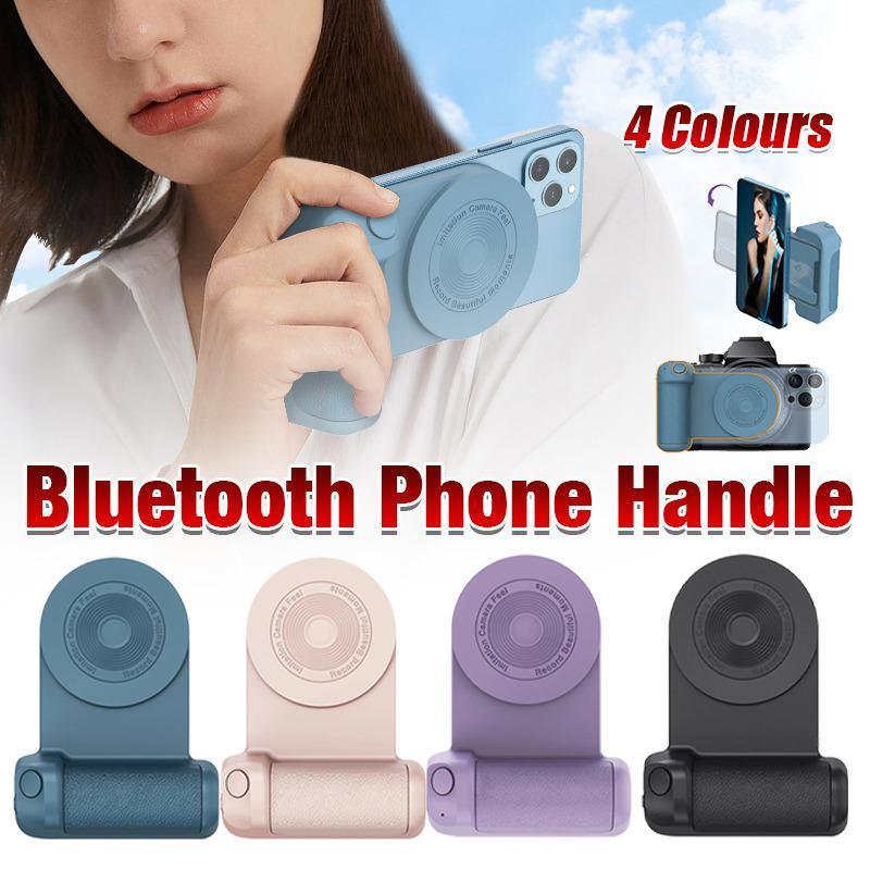 Bluetooth Camera Grip Handle for Phone Photography Bracket - Black