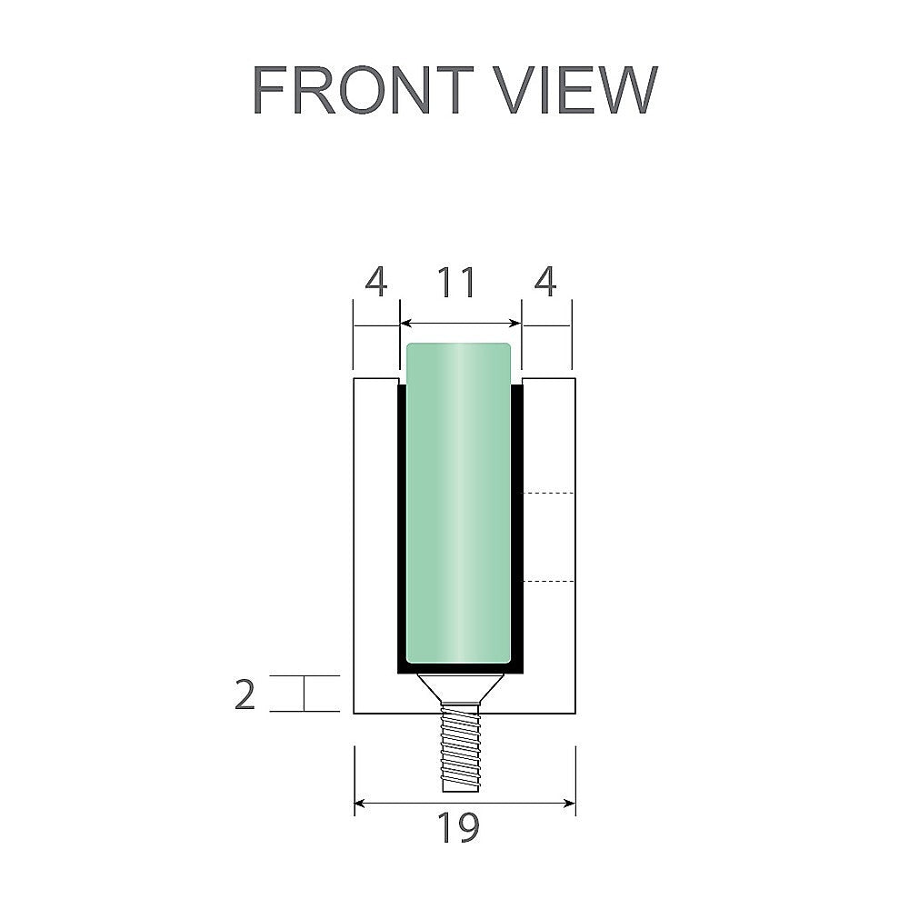 120x80cm Corner Frameless Shower Screen with Nickel Brackets and SS Hinges, Round Handle