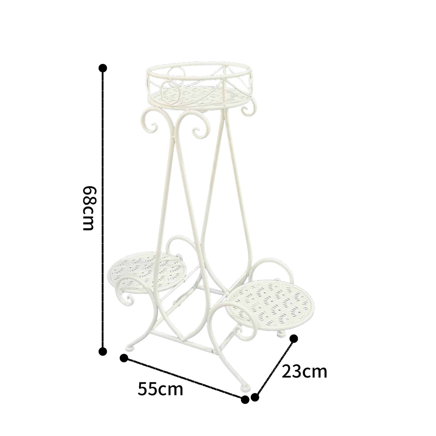 Riviera A 3 Round Potplant Pyramid Stand 68cm