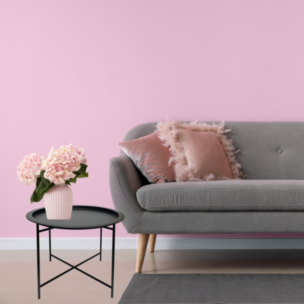 Round Lipped Cross Frame Side Table 47cm