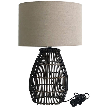 Emporium Rattan Table Lamp 35x55cm