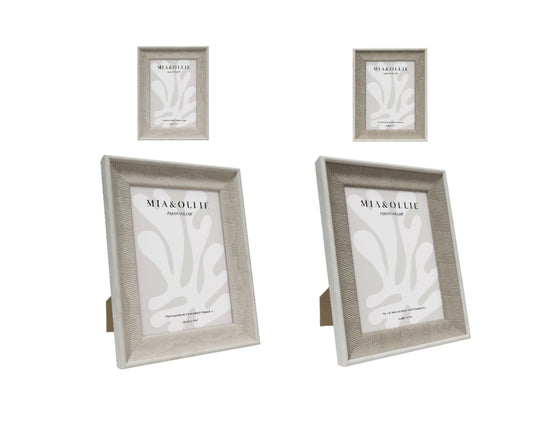 Set 2 Photo Frame Cassie '5x7in Assort 18cm"