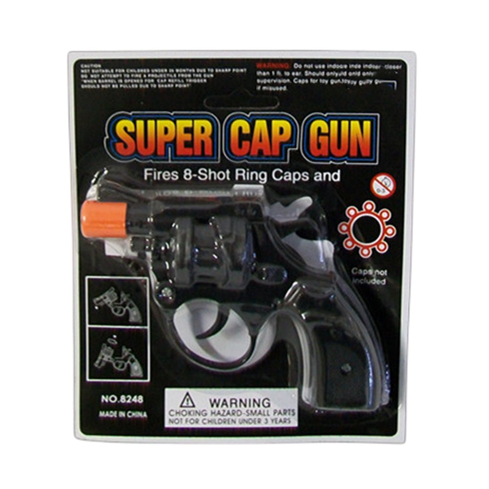 2x Plastic 8 shots toy cap gun with 144 free caps