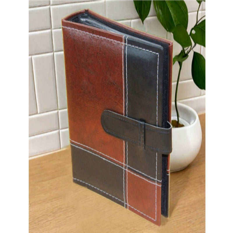 Photo album with luxurious cover Assorted colours Large 300 PCs 6 Inch - Black