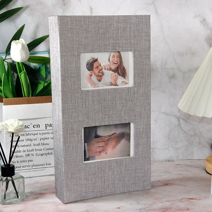 Photo album with luxurious cover Assorted colours Large 300 PCs 6 Inch - Red