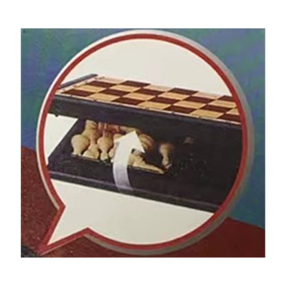 Chess game set with magnet box - Black and white
