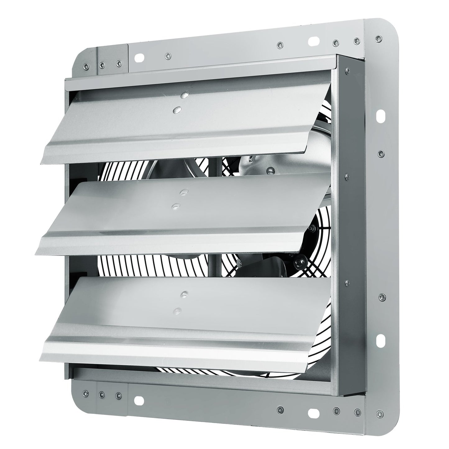 VEVOR Shutter Exhaust Fan, 356 mm High-speed 1400RPM 994 CFM, Aluminum Wall Mount Attic Fan with AC-motor, Ventilation and Cooling for Greenhouses, Garages, Sheds, Shops