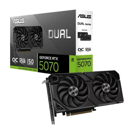 ASUS nVidia GeForce Dual RTX5070 OC 12G-EVO, GDDR7, 6144 CUDA, PCIe 5.0